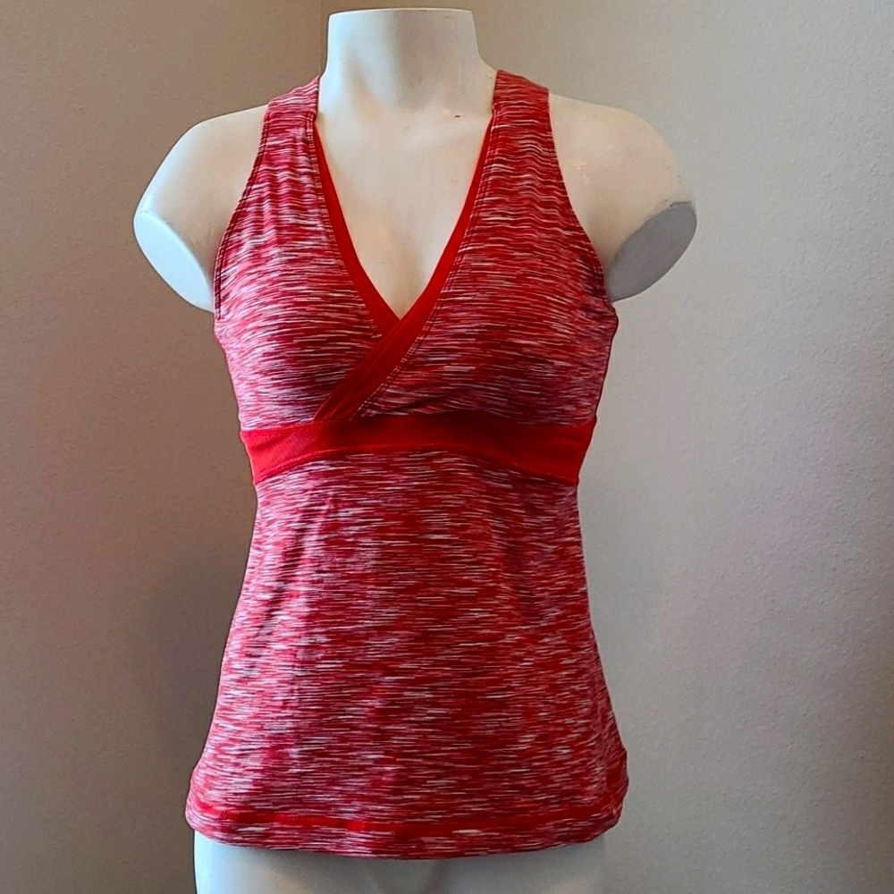 Lululemon Deep V Pink Tank Top